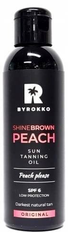 

Персиковый загар Поддерживающее масло SPF6 Byrokko Shine Brown