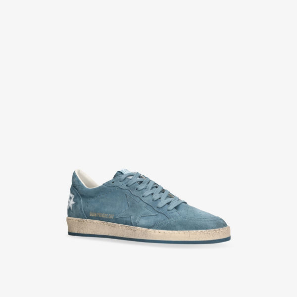 Кроссовки Golden Goose Балстар эксклюзивные низкие из замши, синий — фото 3