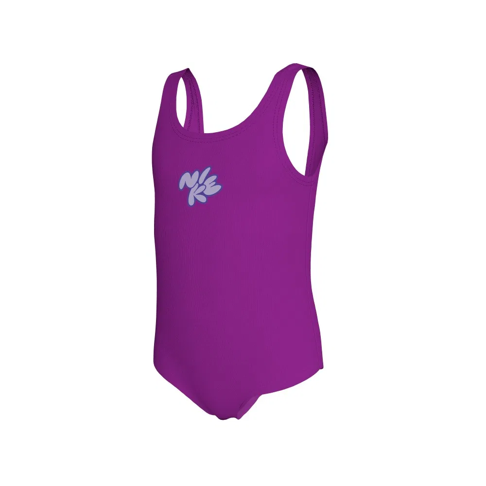 Детский слитный купальник Nike Swim, фиолетовый