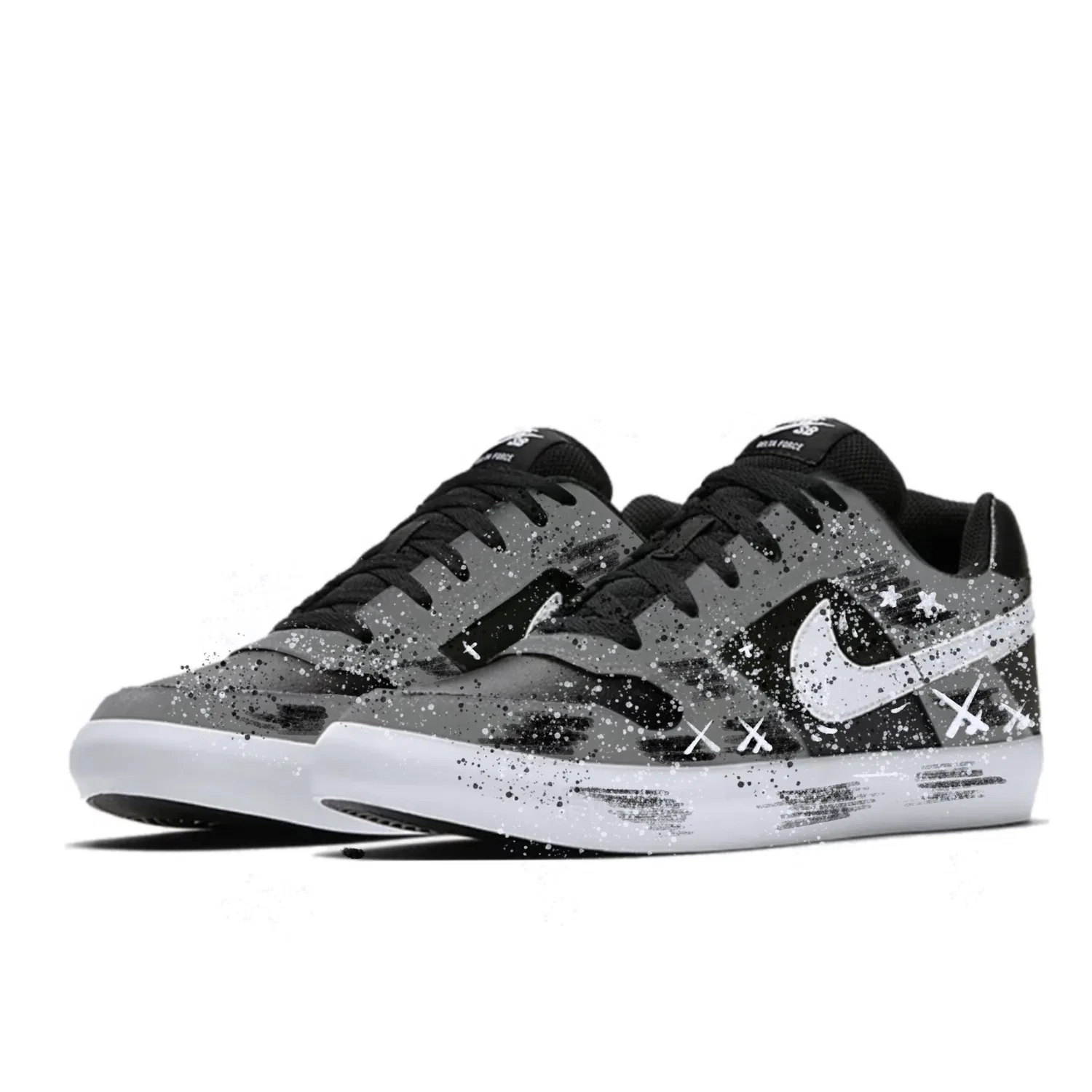 Кроссовки для скейтбординга Nike SB Delta Starry Sky Light Chronicle Black Gray — фото 4