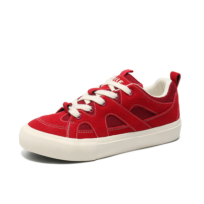 

JOHLIN DREAM Бордовые мужские скейтерские кеды лоу-топ, цвет Burgundy