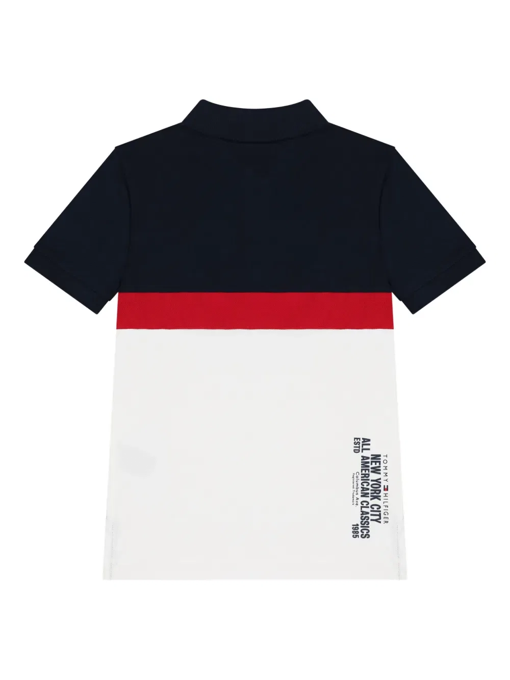 Футболка-поло с логотипом и цветовыми блоками Tommy Hilfiger Junior, синий — фото 2