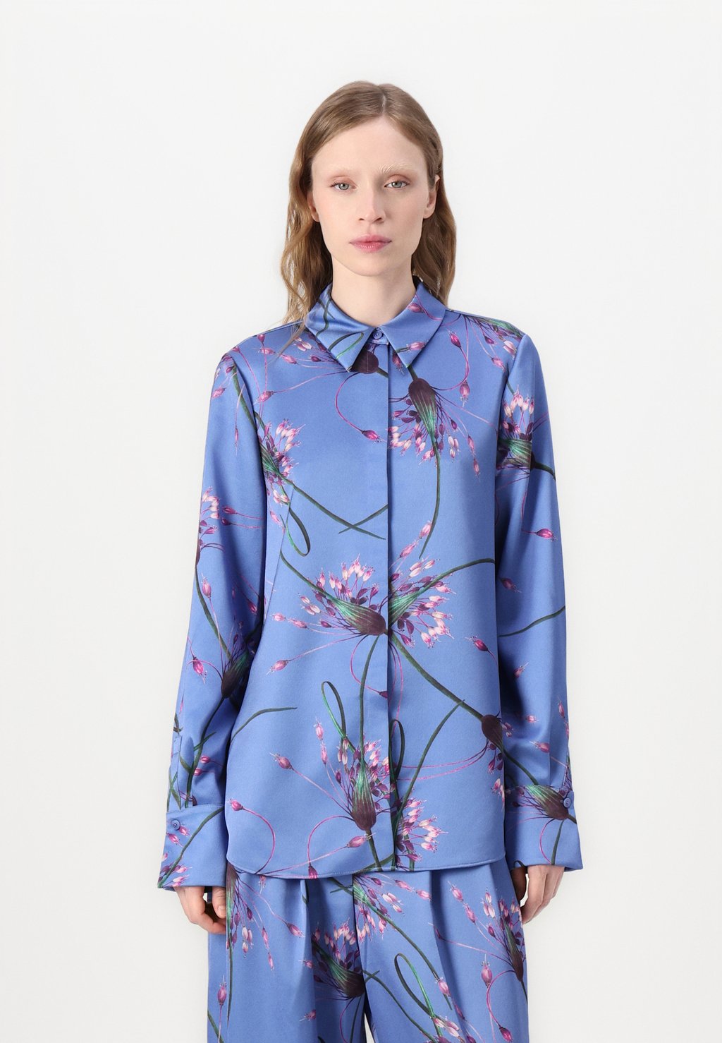 

Блузка на пуговицах MARIGA Ted Baker, светло-голубой