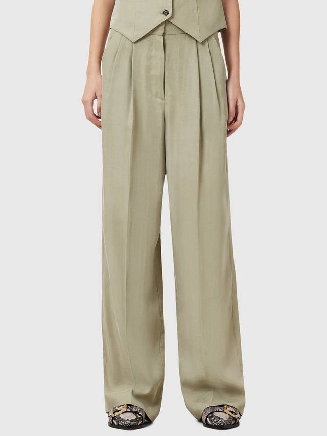 

Сшитые на заказ брюки averie AllSaints, цвет Sage Green