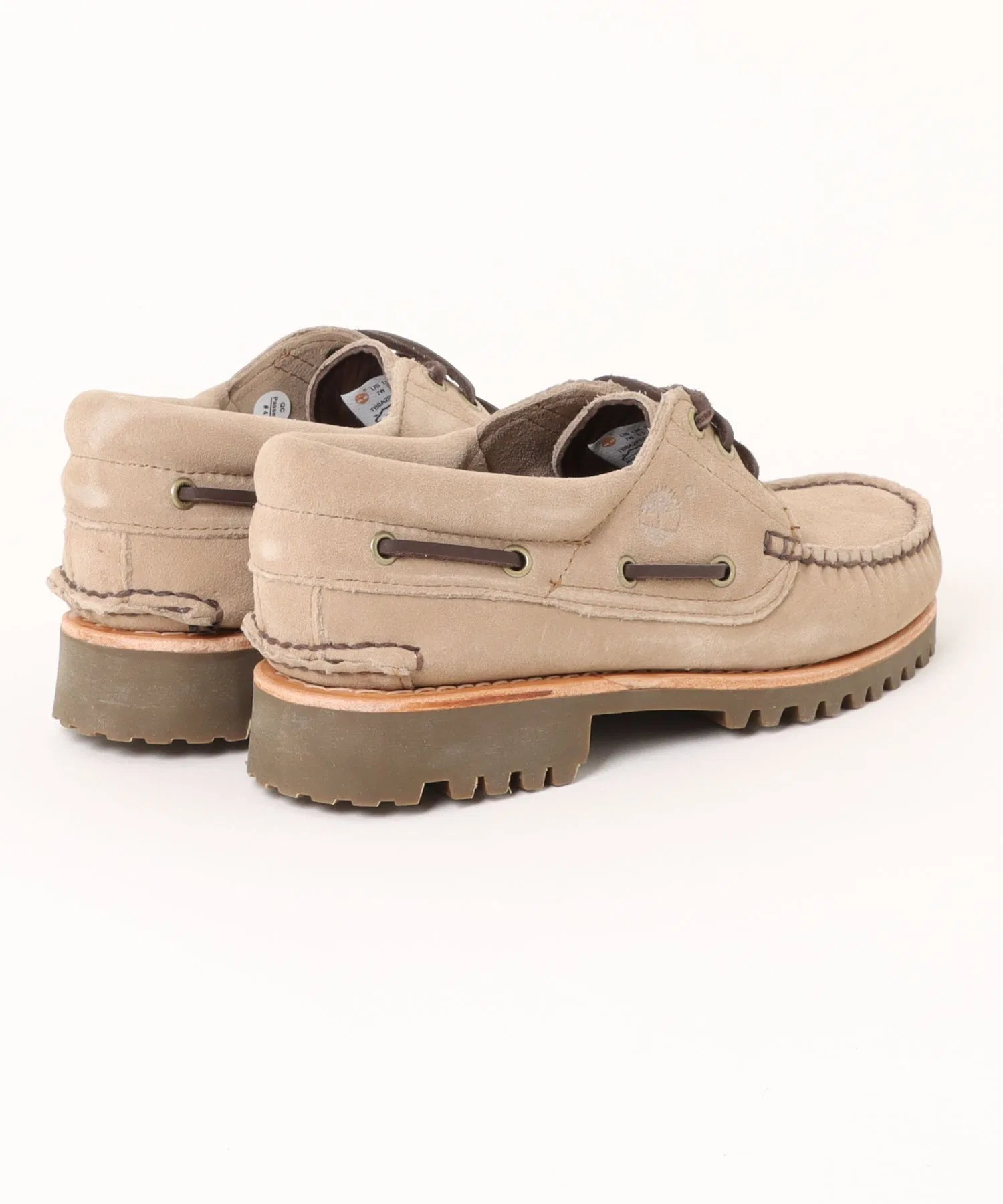 Мужские мокасины Timberland 3-EYELET CLASSIC RUGSOLE замшевые серые — фото 2