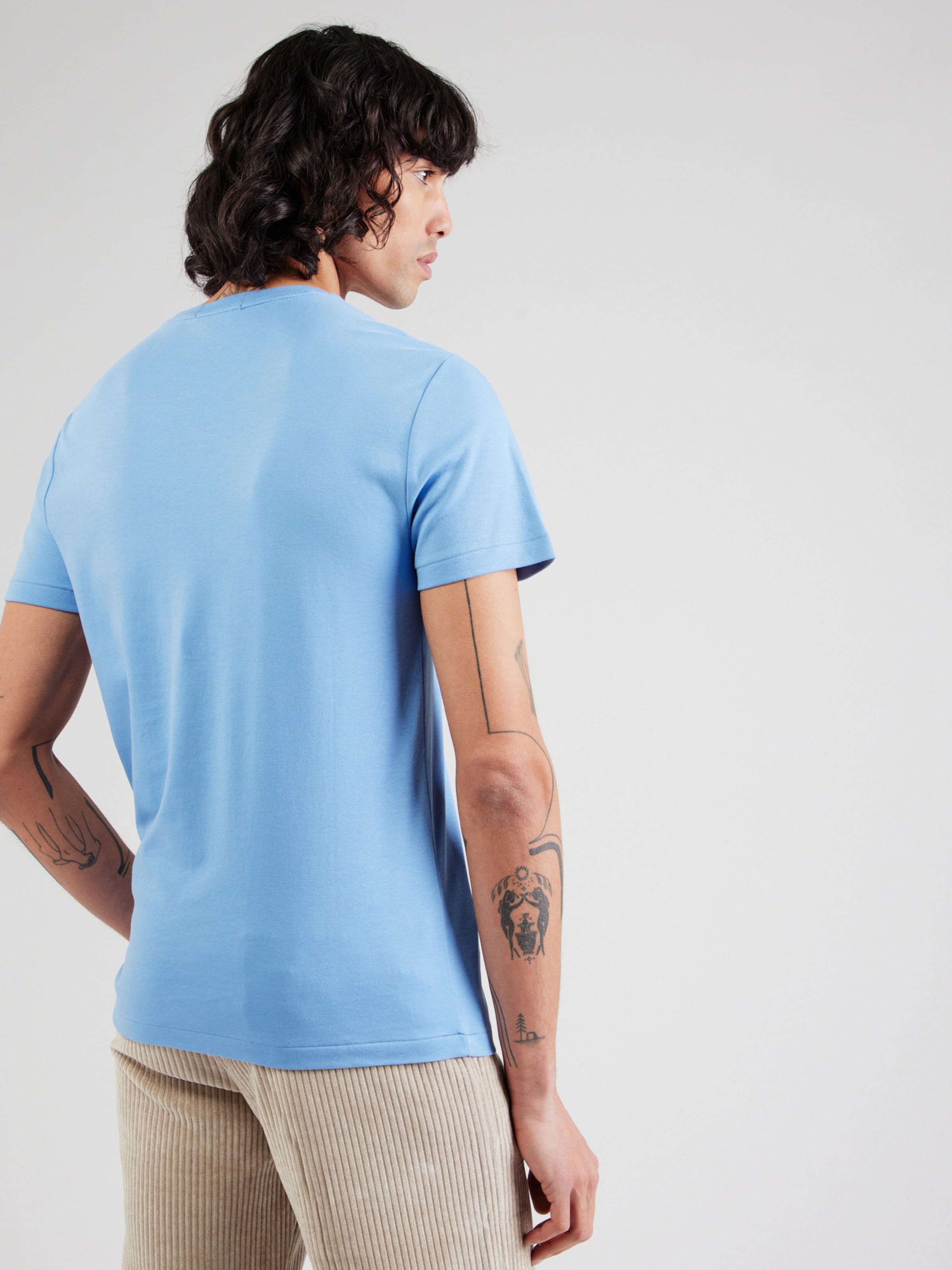 Polo Ralph Lauren Поло Regular fit в цвете Sky Blue — фото 4