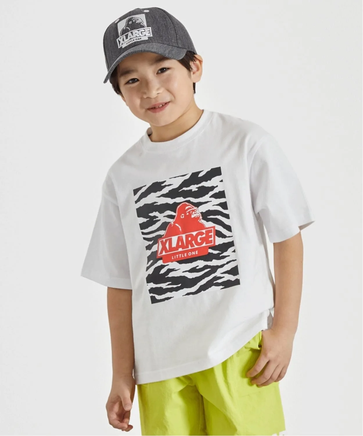 Детская футболка с зебровым принтом XLARGE KIDS белая