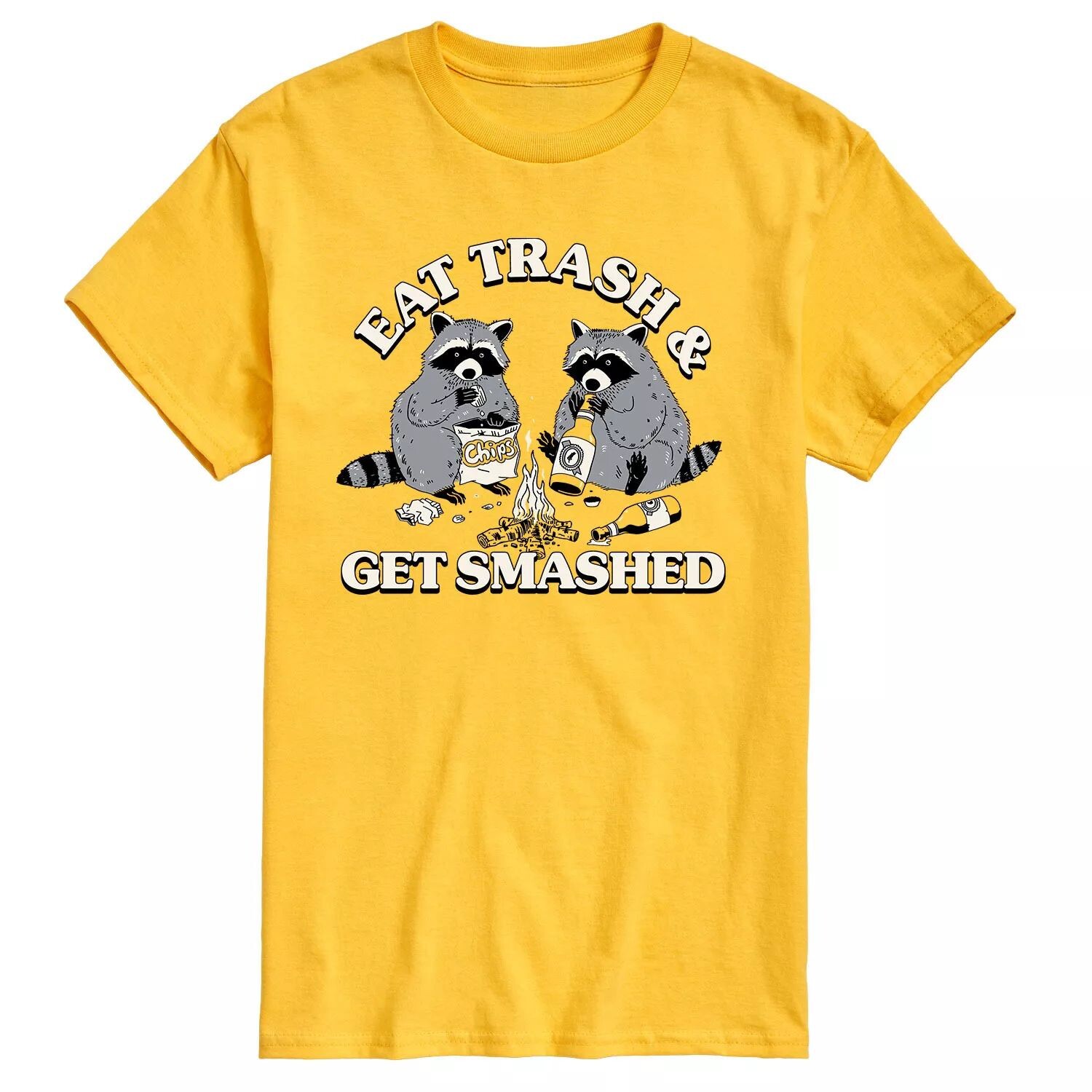 

Мужская футболка с рисунком «Eat Trash Get Smashed» Licensed Character