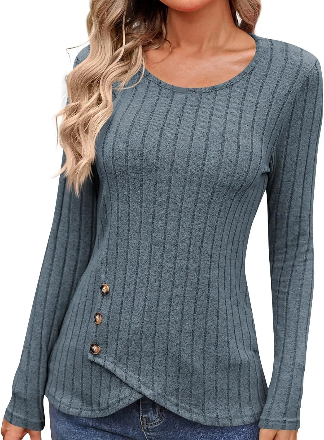 

Женский свитер с длинным рукавом 2025, легкий, свободный, воротник-поло FlekmanArt