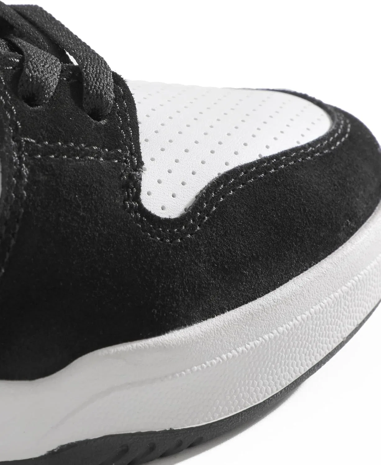 Мужские скейтбордистские кроссовки Lakai Telford Low, Black White Leather — фото 3