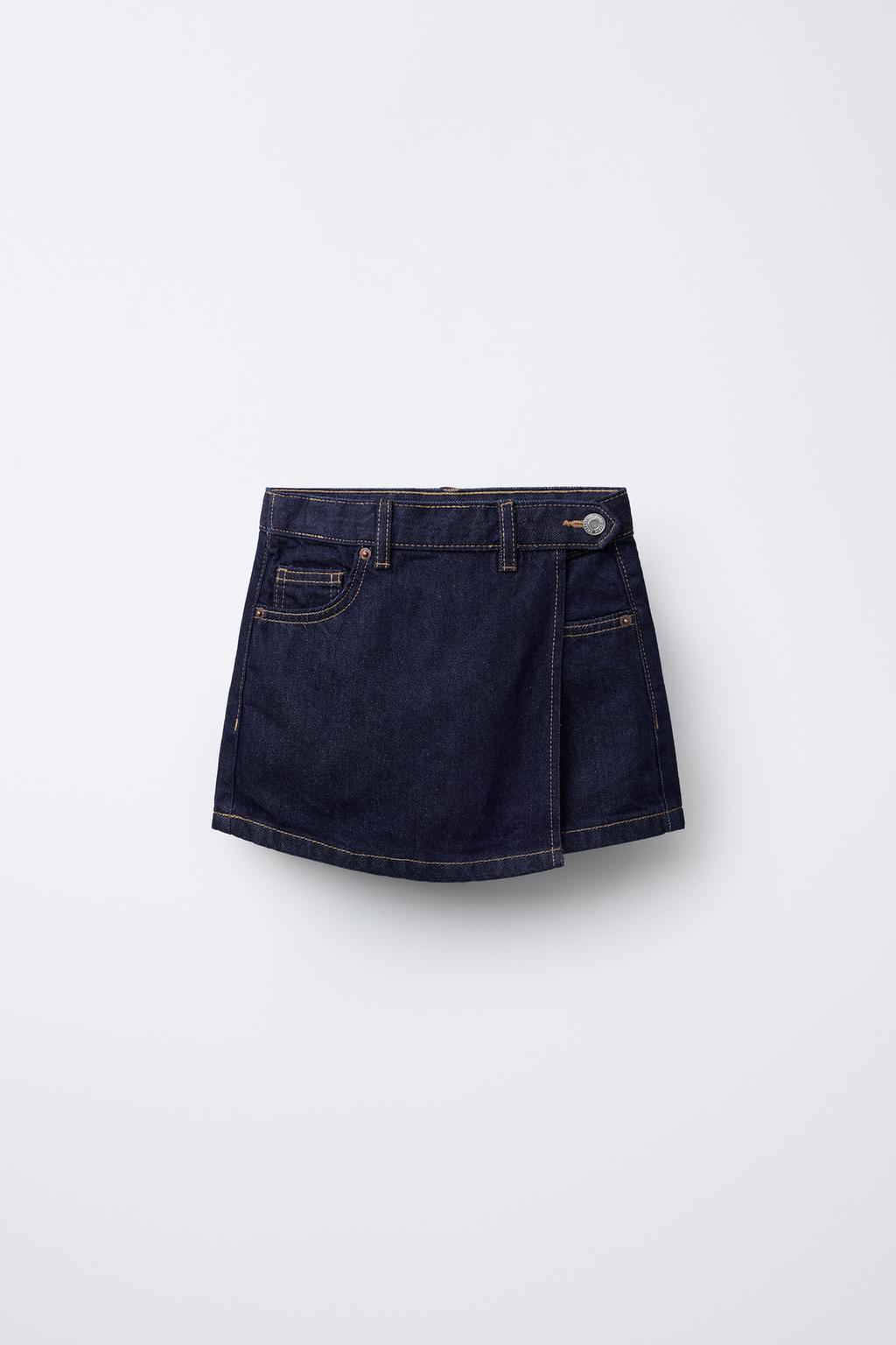 

Джинсовые шорты- бермуды ZARA, синий