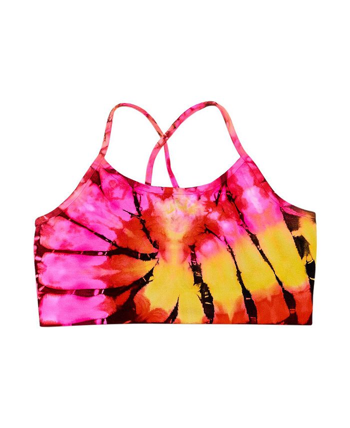 

Бюстгальтер-комбинезон с принтом «Tie Dye» для девочек (4-6 шт.) — Little Kid Malibu Sugar, мультиколор