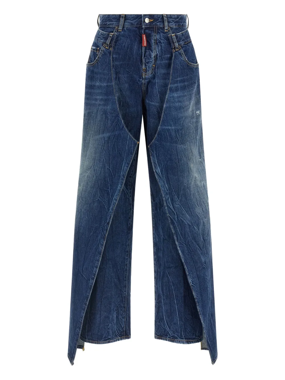 

Джинсы X Better Double Wrap с эффектом "stonewash" DSQUARED2, синий