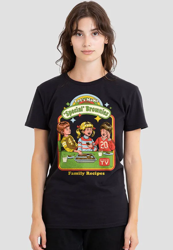 

Футболка с принтом "стивен роудс: давайте испечем брауни" Cotton Soul, Black, Черный, Футболка с принтом "стивен роудс: давайте испечем брауни" Cotton Soul, Black