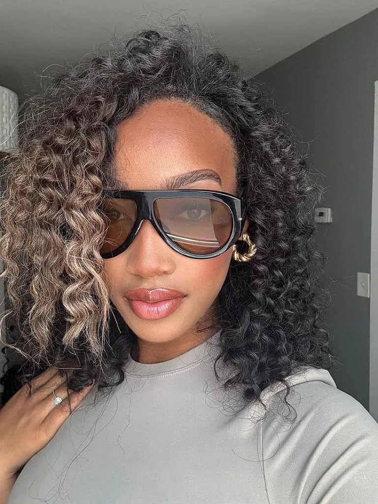 

Большие ретро-солнцезащитные очки-авиаторы для женщин и мужчин, классические винтажные солнцезащитные очки 70-х годов AR82227 HERJOUR, Deep Black/Yellow Us