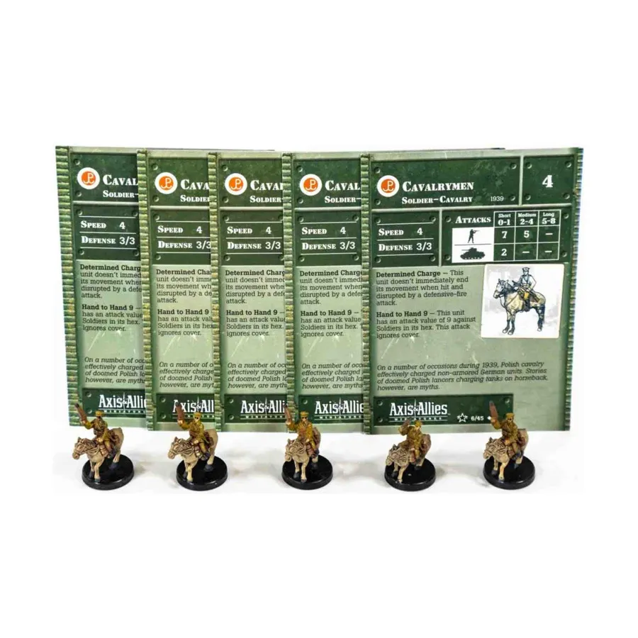 

Кавалеристы (U) x5, Axis & Allies - Collectible Miniatures Game - Set #2 Singles