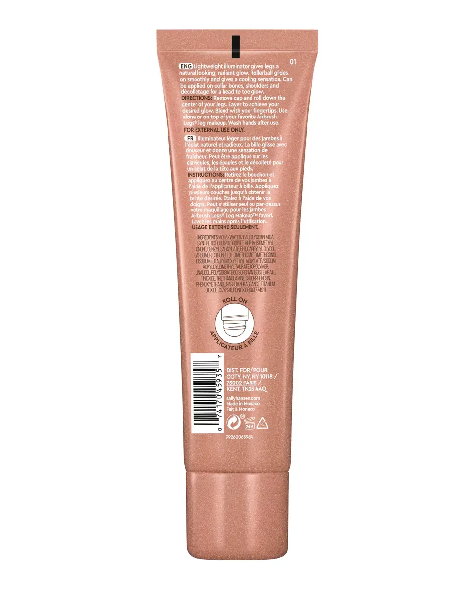 Крем для тела с аэрографом для ног 100 мл Sally Hansen, Nude Glow — фото 2