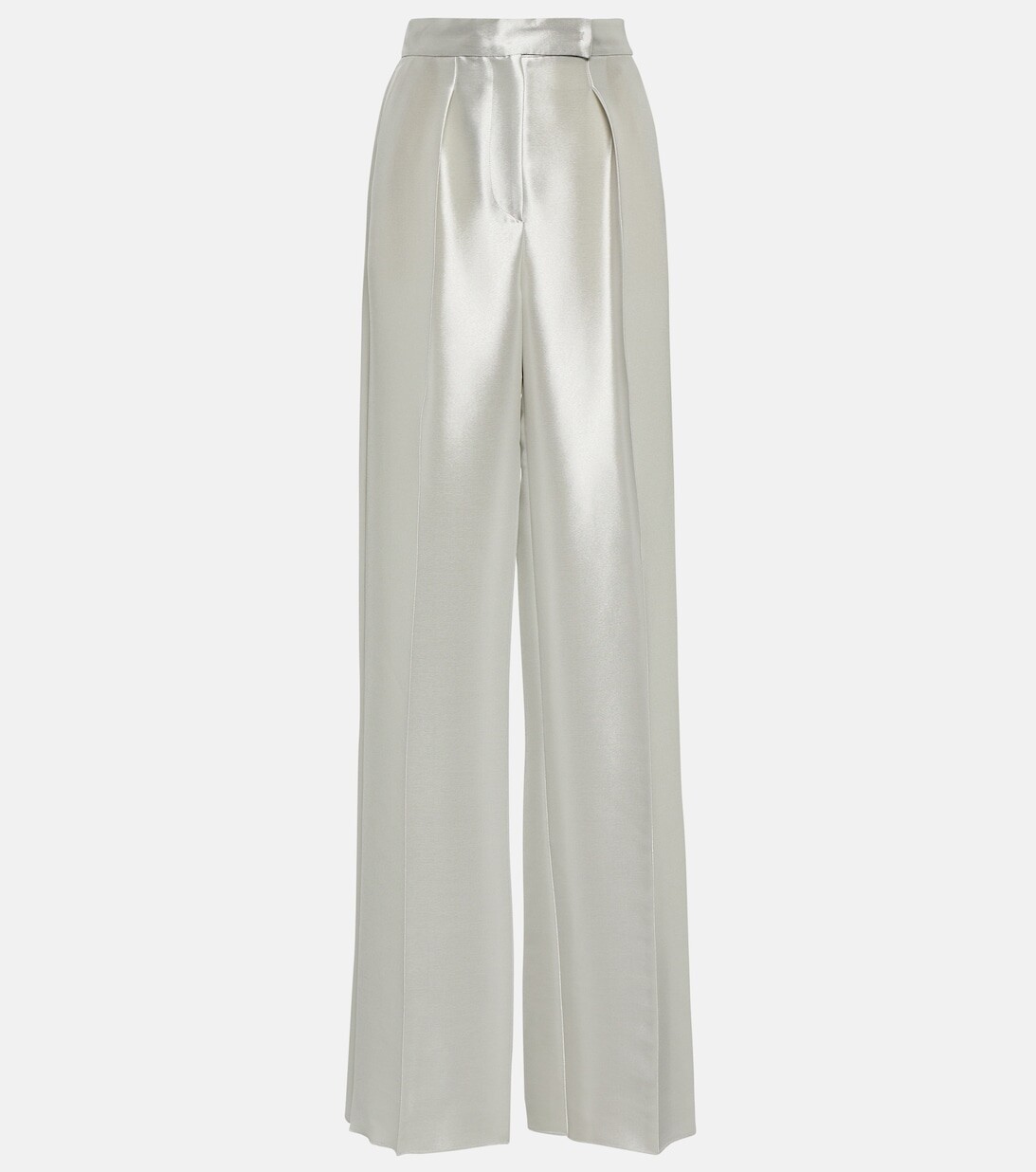

Брюки Bridal Tebano из смесового шелка MAX MARA, серебряный, Серый, Брюки Bridal Tebano из смесового шелка MAX MARA, серебряный