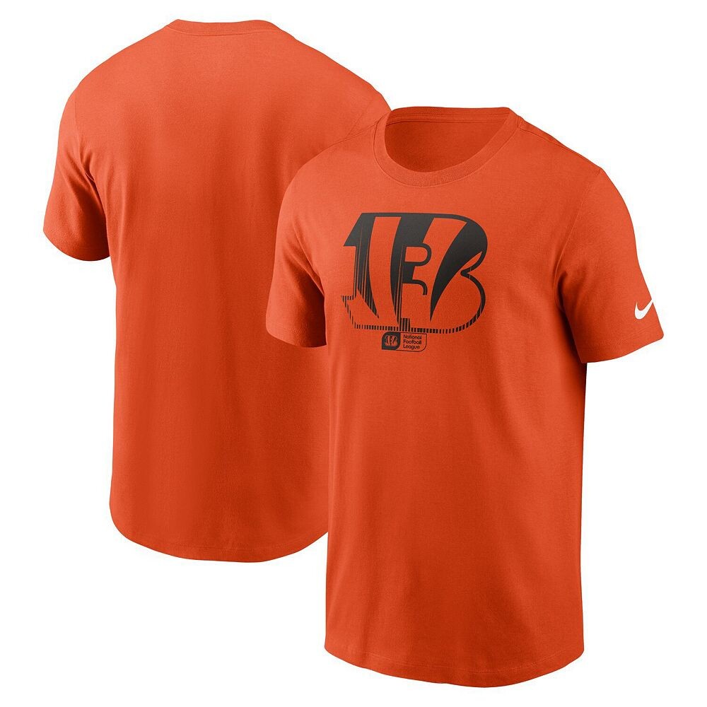 

Мужская футболка Nike Orange Cincinnati Bengals Faded Essential, цвет Bng Orange