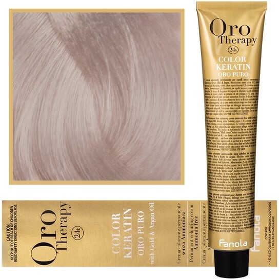 

Краска для волос, 100 мл Fanola, Oro Therapy, Color Keratin Oro Puro, 10.13 Extra