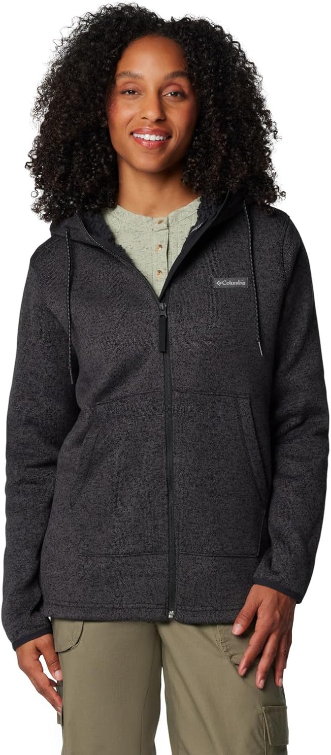 

Columbia женская кофта Sweater Weather Sherpa Full Zip II, Black Heather, Черный, Columbia женская кофта Sweater Weather Sherpa Full Zip II, Black Heather