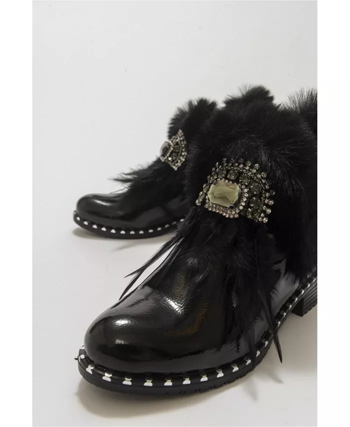 Полина меховые сапоги (женские) Prologue Shoes, черный — фото 4