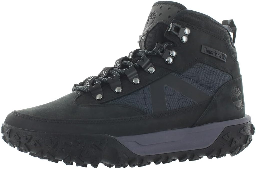 

Timberland мужские GreenStride Motion 6 Mid Fabric/Leather Waterproof туристические ботинки, Core/Deep Black/Black
