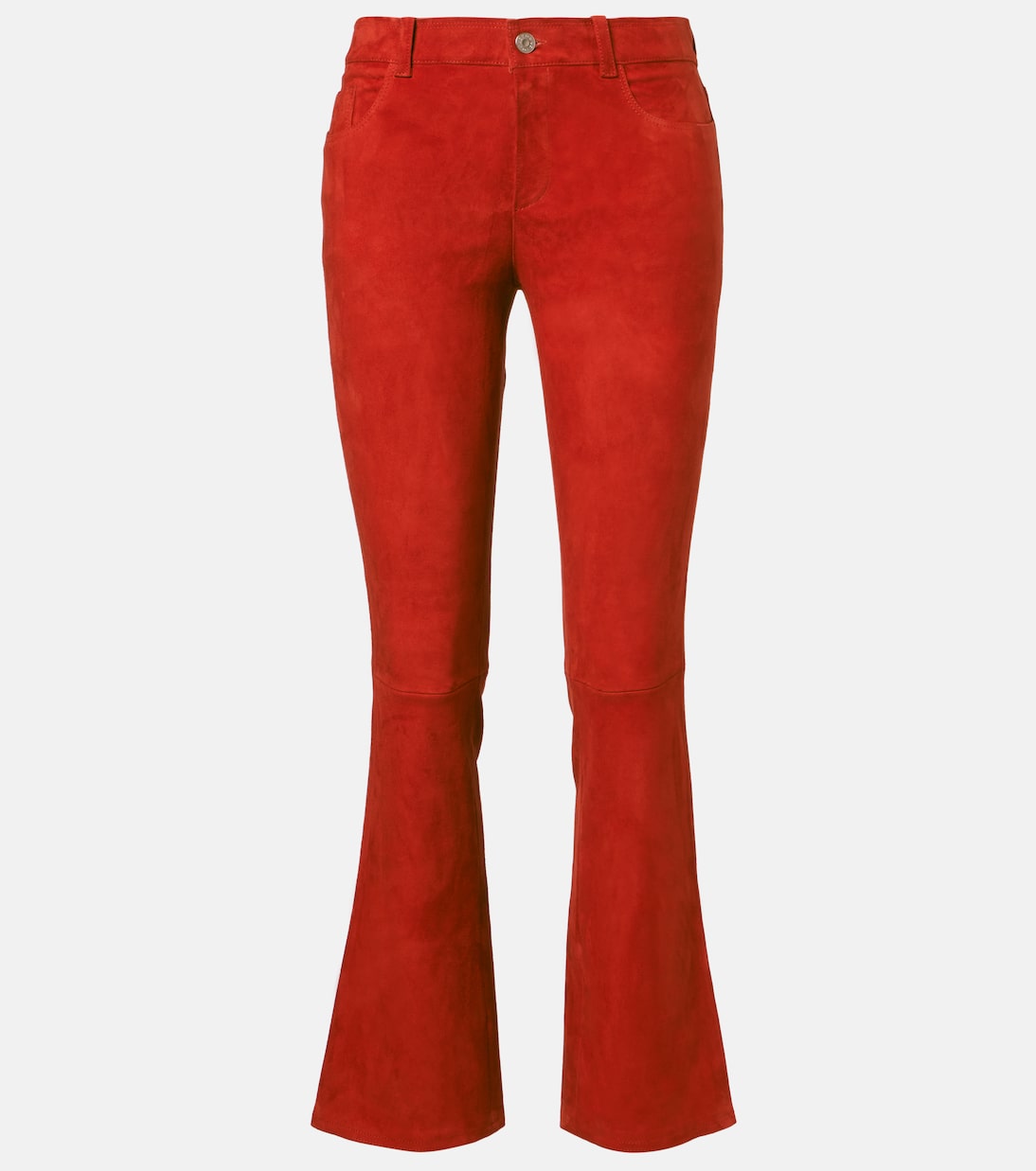 

Джинсы Dean 22 с низкой посадкой, расклешенные, из замши Stouls, Ibis