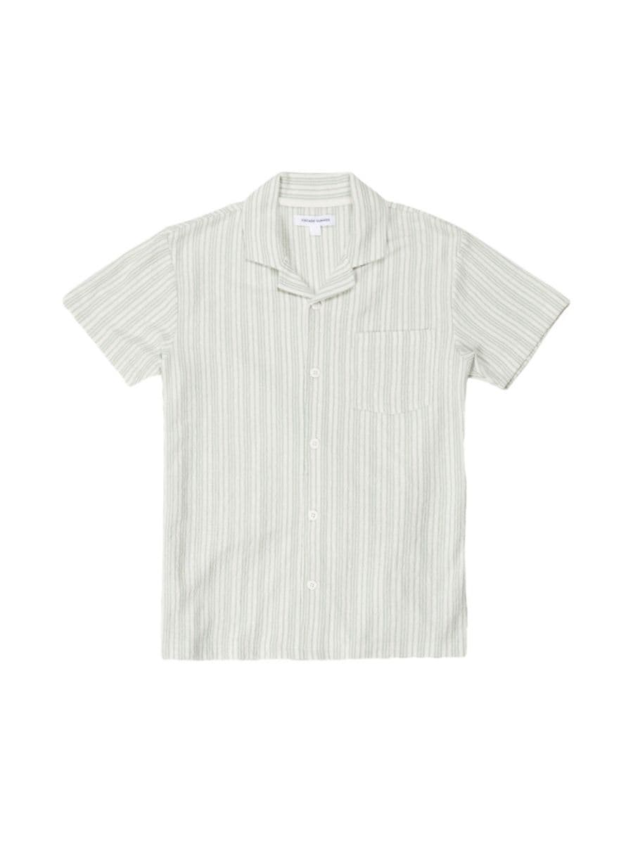 

Новинка: трикотажная рубашка на пуговицах Vintage Summer, слоновая кость