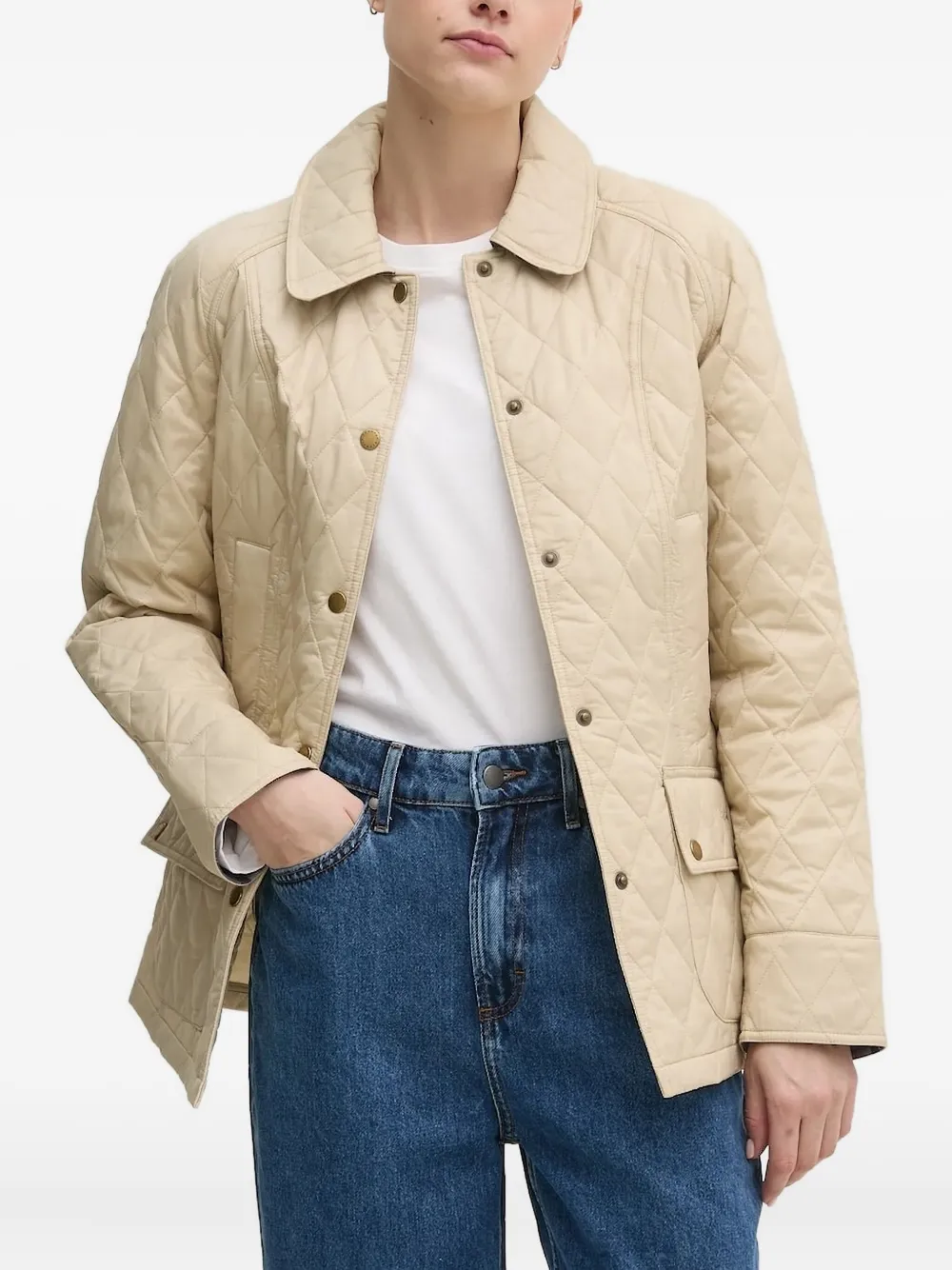 

Летняя стеганая куртка Beadnell Barbour, нейтральный