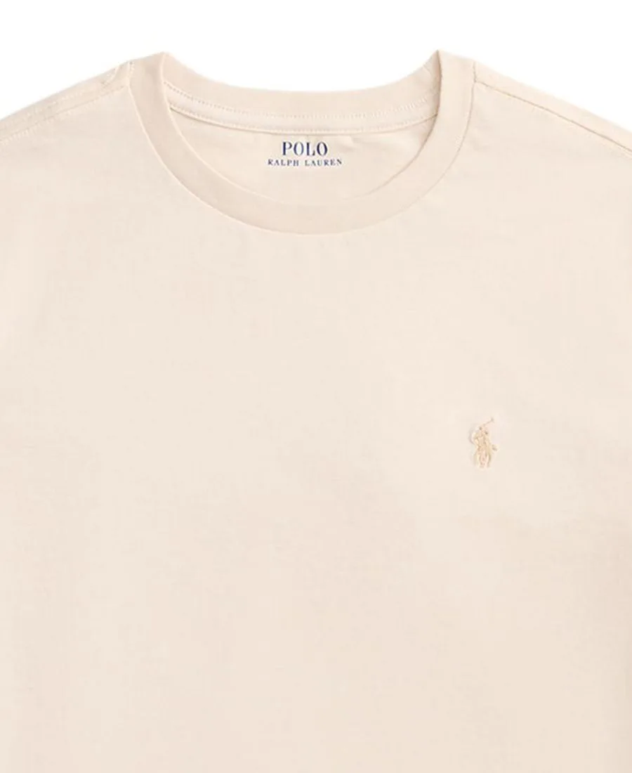 Детская футболка с круглым вырезом, размер 8-20 Polo Ralph Lauren, winter кремовый — фото 3