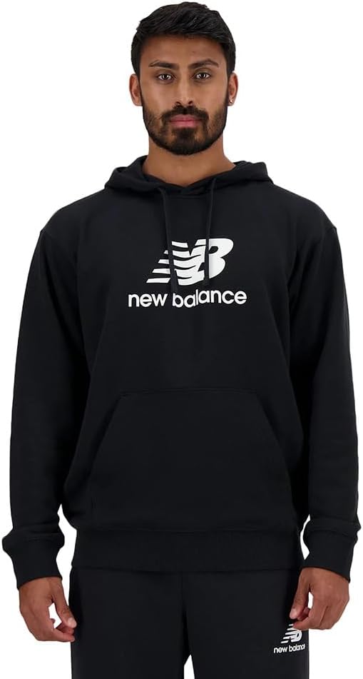 

Толстовка с капюшоном New Balance Sport Essentials Stacked Logo для мужчин (MT41501), черный