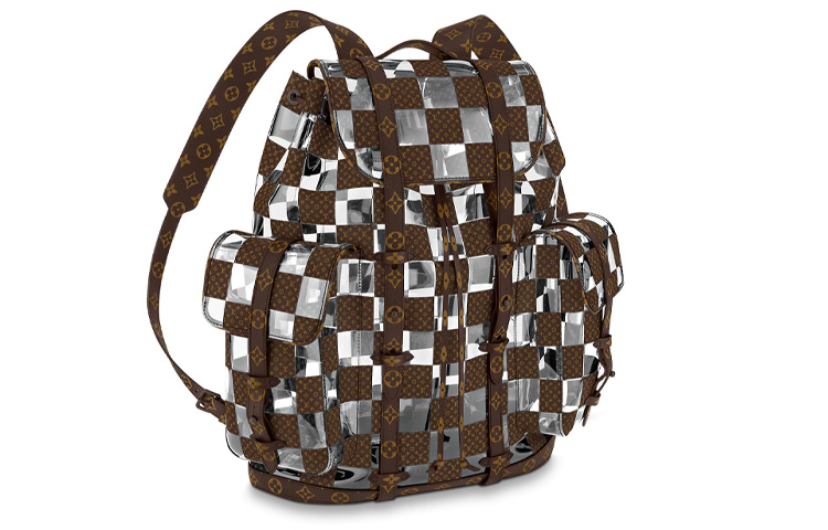 

Коричневый рюкзак Christopher с прозрачными элементами LOUIS VUITTON