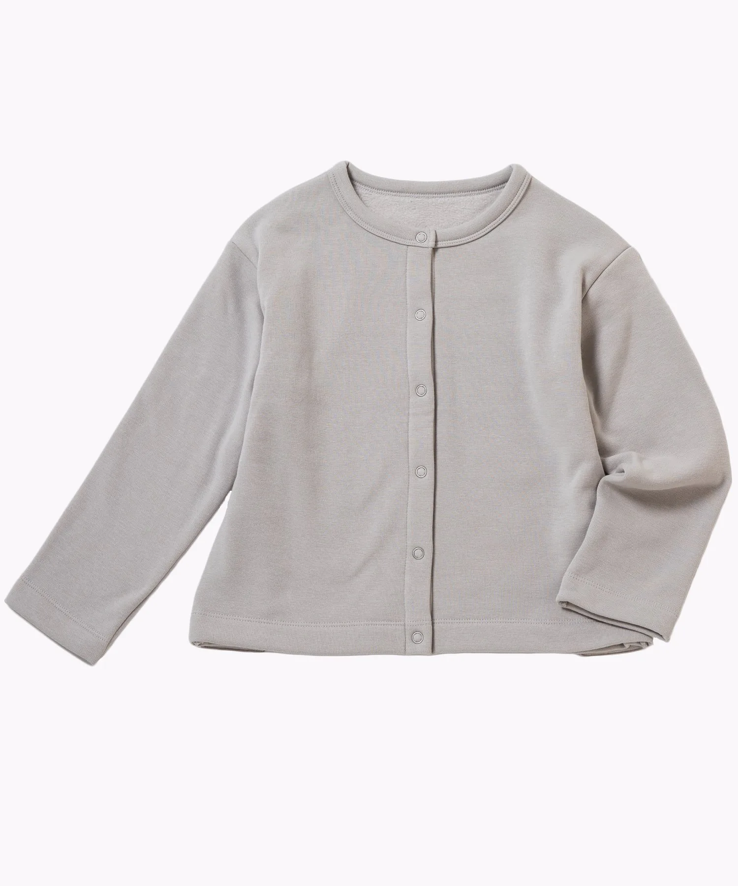Кардиган на кнопках с флисовой подкладкой Ever Closet, Light gray — фото 3