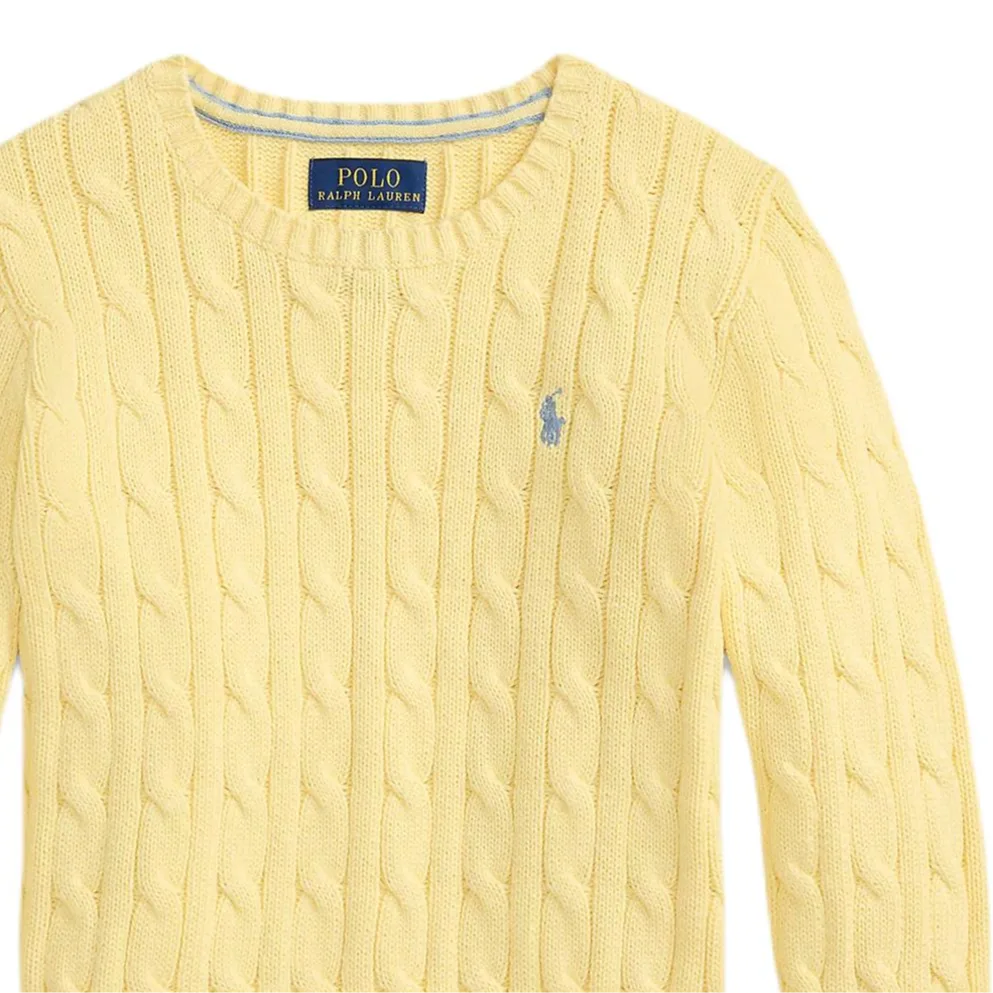 Свитер SS26 Kids' Polo Ralph Lauren, светло-желтый — фото 4