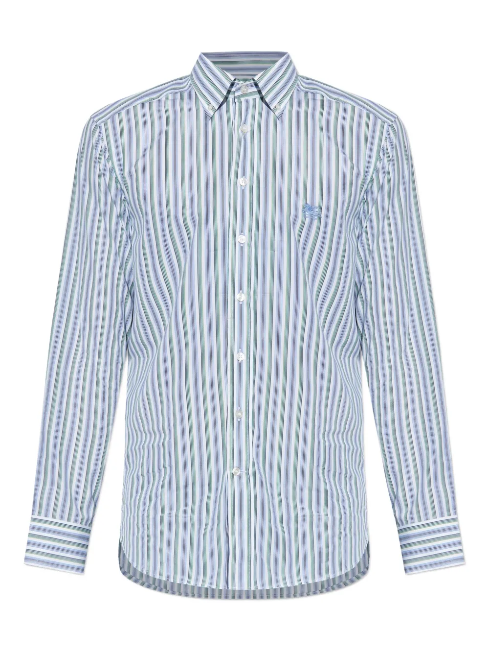 

Вышитая полосатая рубашка ETRO, синий