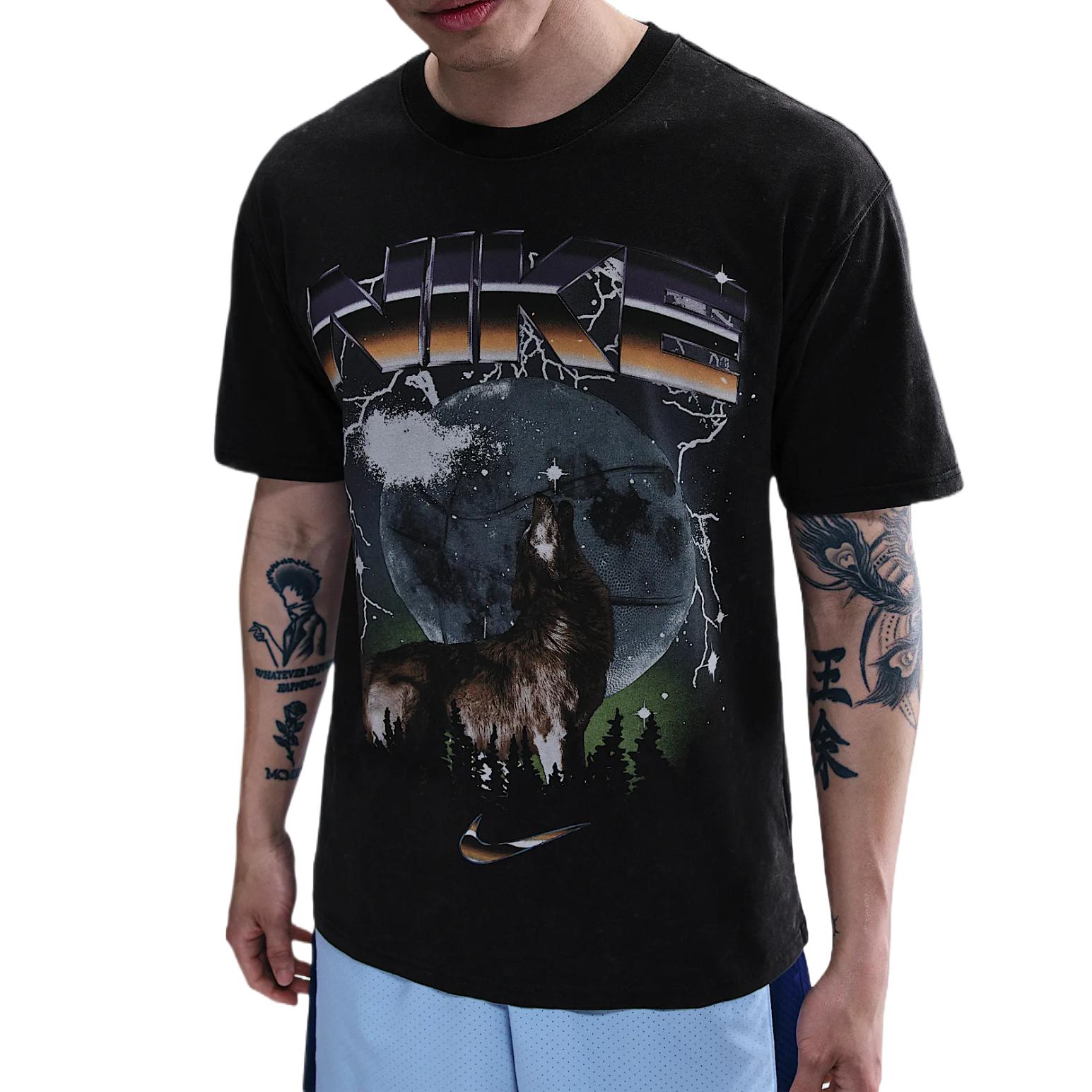 Футболка Max90 Wolf Nike, черный — фото 3