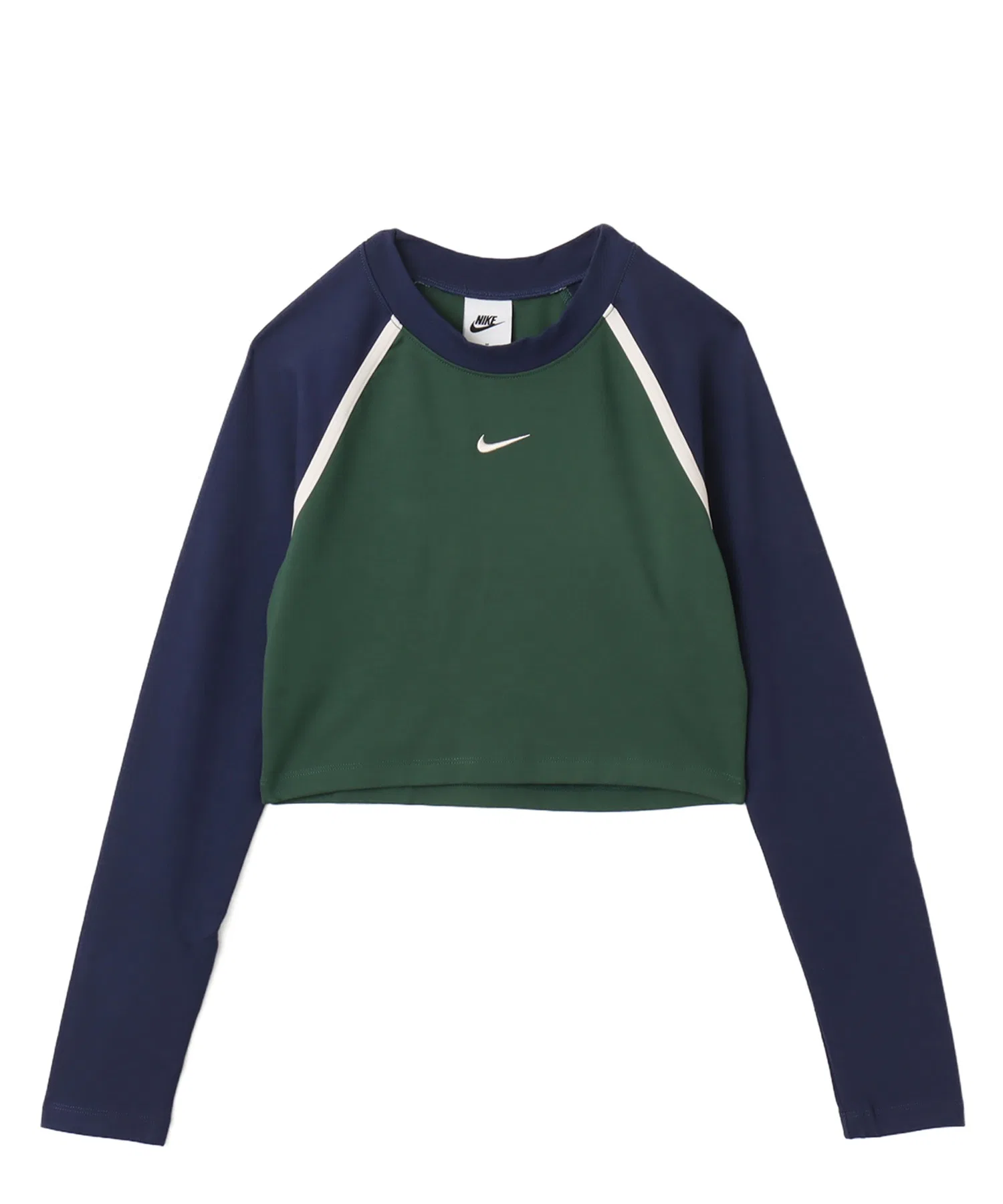Женская футболка NIKE Street LS Body Bold C зелёная