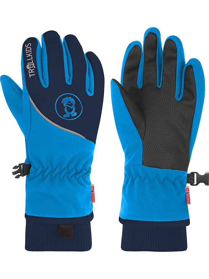 

Trollkids Функциональные перчатки "Троллтунга" сине-темно-синего цвета