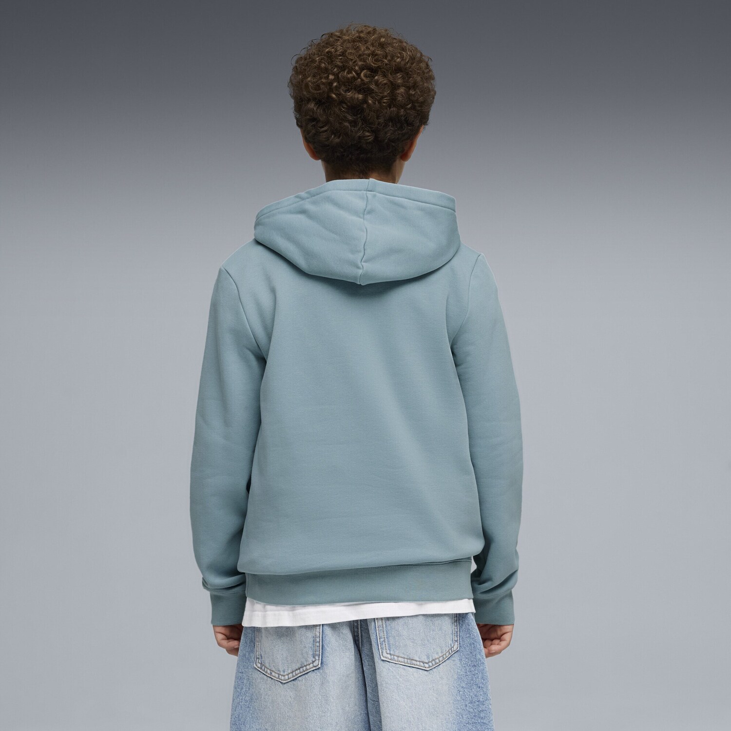 PUMA Свитшот спортивный 'Essentials No.1' в цвете Dusty Blue, Light Blue — фото 4