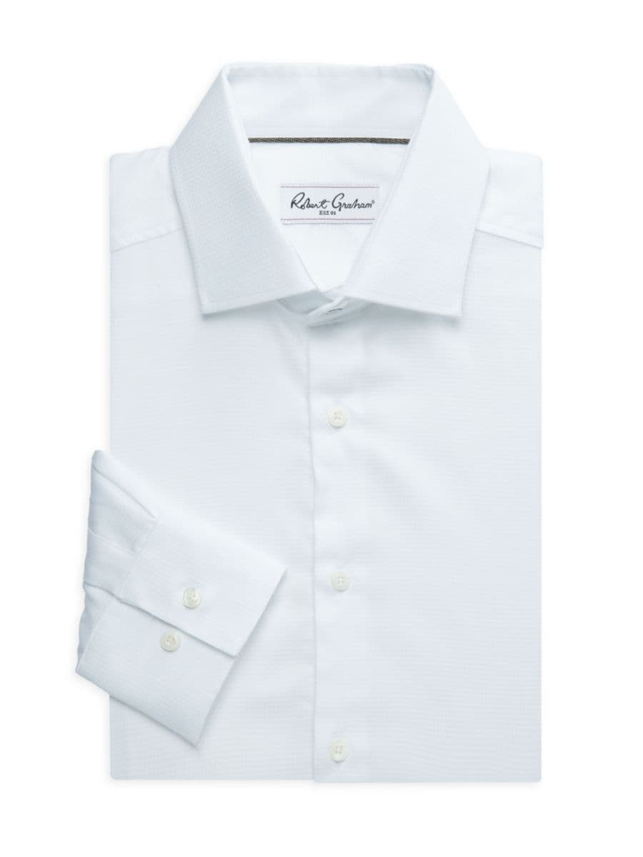 

Рубашка Arch Cotton Slim Fit Robert Graham, белый