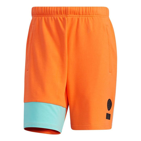 

Шорты ub sht kn sports stylish contrast color stitching shorts orange Adidas, оранжевый