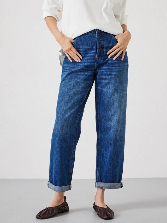 

Кнопка fly джинсы-бойфренды HUSH, цвет Mid Blue Authentic
