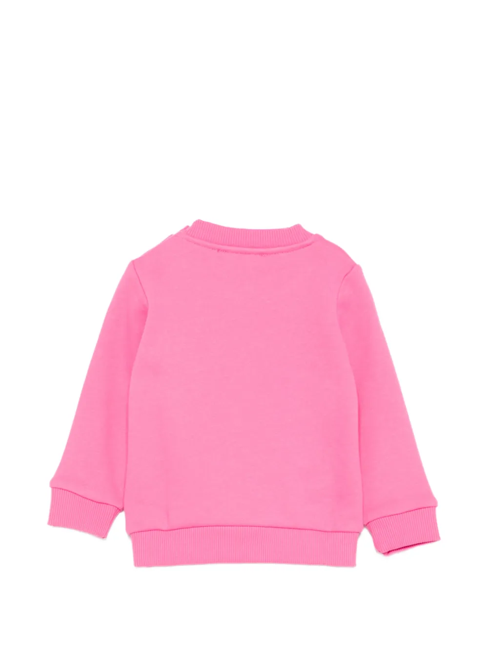 Свитшот с графическим принтом Moschino Kids, розовый — фото 2
