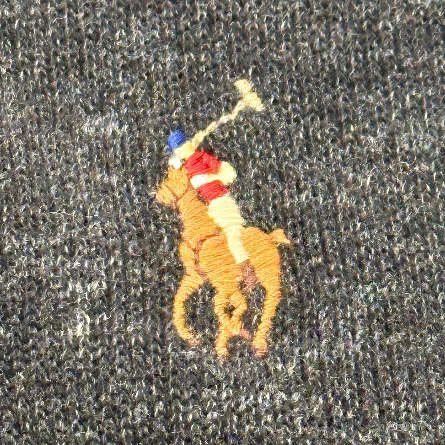 Мужской трикотаж FW25 Polo Ralph Lauren, черный серый — фото 3