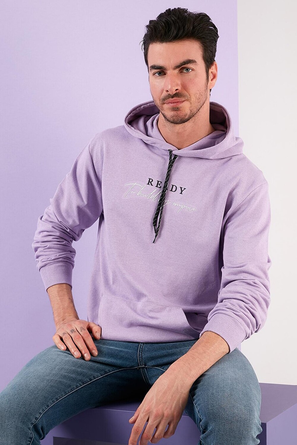 

Хлопковый свитшот Slim Fit с капюшоном и карманами-кенгуру 5414020 Buratti, матовый сиреневый, Фиолетовый, Хлопковый свитшот Slim Fit с капюшоном и карманами-кенгуру 5414020 Buratti, матовый сиреневый