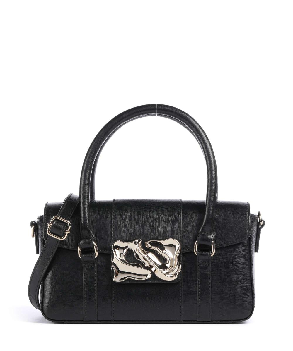 

Сумочка Florence small maggie icon из сафьяновой кожи Núnoo, черный