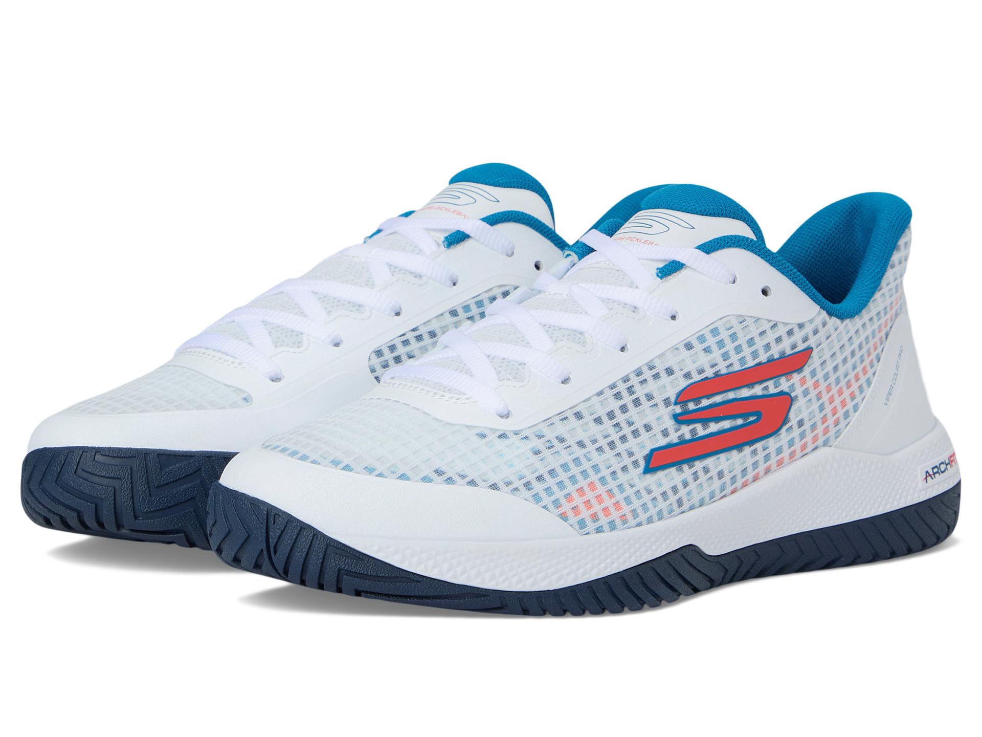 

Кроссовки SKECHERS Pickleball Viper Court Pro Sneaker, цвет White/Turquoise