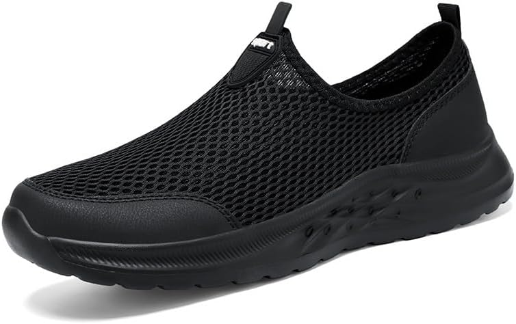 

Мужские спортивные туфли, модный новый дизайн, простой однотонный цвет, сетчатые, дышащие, удобные, классические кроссовки для мужчин Hhhchpm, черный