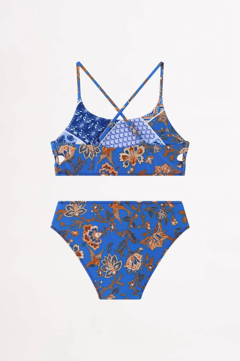 Seafolly Двусторонний бикини-комплект для девочек, синий — фото 3